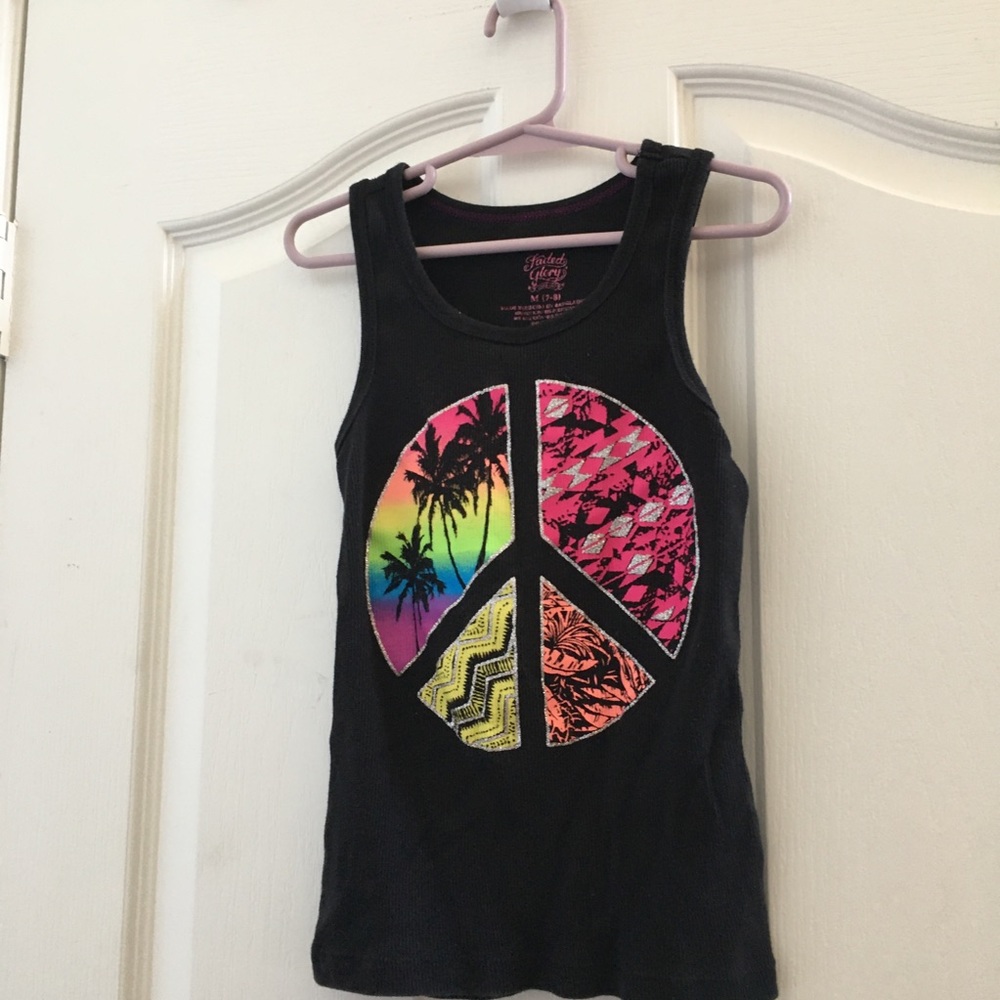 FINAL MARKDOWN Girls faded glory tank top medium 7/8